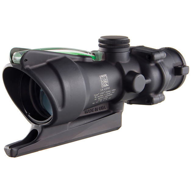Trijicon 100212 ACOG 4x 32mm Obj 36.80 ft @ 100 yds FOV Matte Black Finish Dual Illuminated Green Donut 22/556 BDC