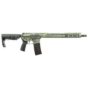 Black Rain Ordnance Spec15 5.56x45mm NATO 16" 30+1, Jungle Camo Cerakote, Black MFT Minimalist Stock & Grip