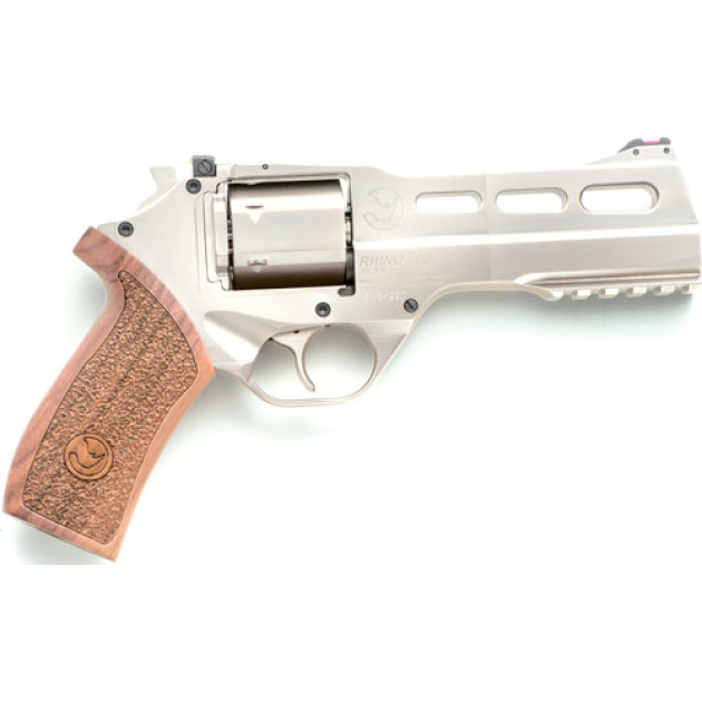 CHIAPPA RHINO 50DS 357MAG - 5" ADJ. SIGHT CHROME/WALNUT.