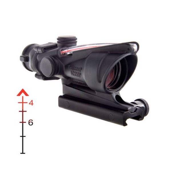 TRIJICON ACOG 4X32 .223 BAC CHEVRON RED