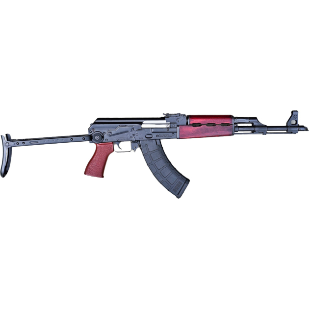 Zastava PAP M70 AK Rifle - 7.62x39 | Serbian Red | 16.3" | 1x30 Mag | Under Folding Stock