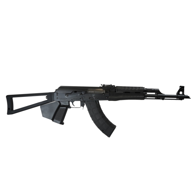 Zastava ZPAPM70 AK-47 Rifle BULGED TRUNNION 1.5MM RECEIVER - Black | 7.62x39 | 16.3" Chrome Lined Barrel | Triangle Stock | Featureless Grip | CA Compliant