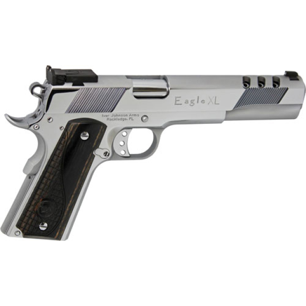 IVER JOHNSON EAGLE XL PORTED - 45ACP 6" ADJ POLISHED CHROME