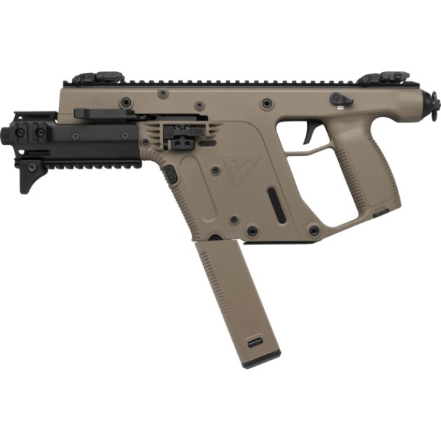 KRISS VECTOR SDP-E G2 9MM 6.5" - THREADED W/RAIL 40RD FDE