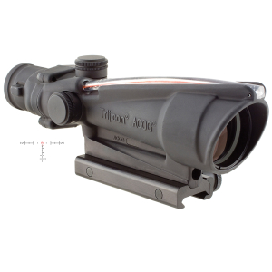 Trijicon 100153 ACOG Black Hardcoat Anodized 3.5x35mm Illuminated Red Horseshoe .223/5.56 BDC Reticle