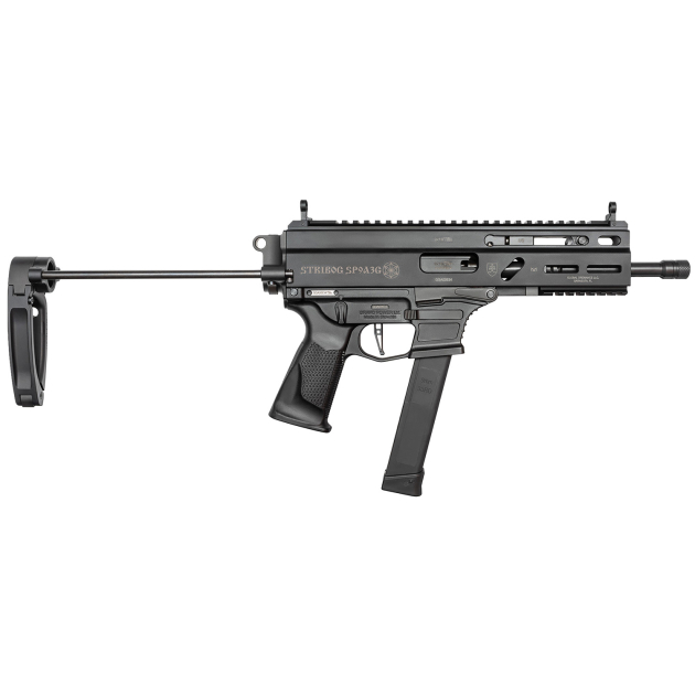 Grand Power 810091152867 Stribog SP9A3G 9mm Luger 8" Black PDW Tailhook Brace