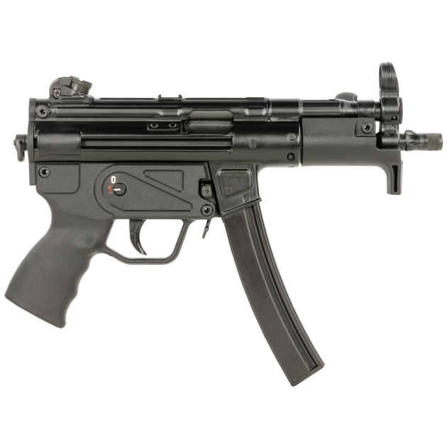 Century Arms HG6035ALN AP5 P CORE 9mm Luger 30+1 5.75" Threaded Barrel, Black, Stamped Metal Rec, Fixed Front/Drum Rear Sights, Includes Sling (1 Mag)