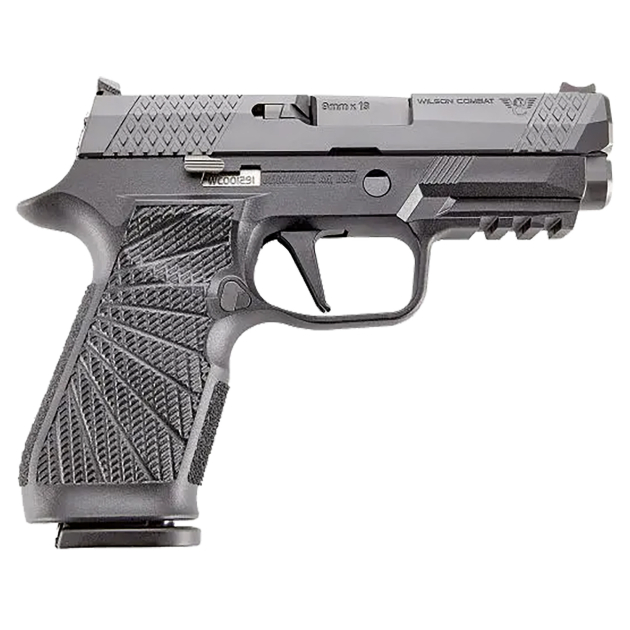 Wilson Combat SIGWCP320C9BATS P320 Carry 9mm 3.90" Black DLC Serrated Stainless Steel Slide