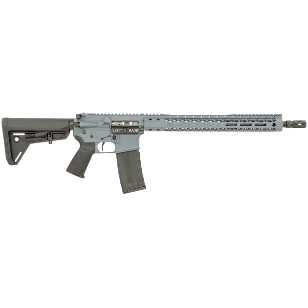 Black Rain Ordnance BROSSPCWG Spec 15+ SSP 5.56x45mm NATO 30+1 16", Cold War Gray, 15" Slim M-LOK, Magpul Grip/Carbine Stock