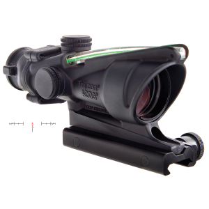 Trijicon 100229 ACOG Black Hardcoat Anodized 4x 32mm Illuminated Green Chevron Reticle