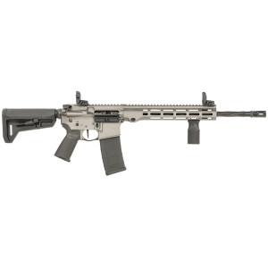 Maxim Defense MXM49734 MD15 L 5.56x45mm NATO 30+1 16" Fluted Barrel, Sniper Gray Rec/M-LOK Handguard, Black Magpul Furniture, SL-K Stock, MBUS Sights, Blackout Defense Flat Trigger