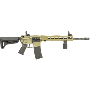 Maxim Defense MXM49736 MD15 L 5.56x45mm NATO 30+1 16" Fluted Barrel, Bazooka Green Rec/M-LOK Handguard, Black Magpul Furniture, SL-K Stock, MBUS Sights, Blackout Defense Flat Trigger
