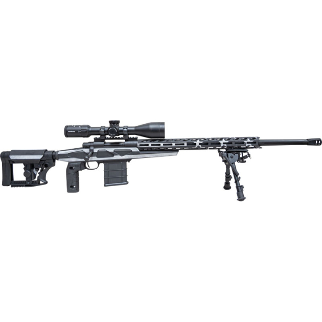 HOWA FLAG CHASSIS MDT W/ BIPOD - GRAYSCALE 308WIN 24" THREADED