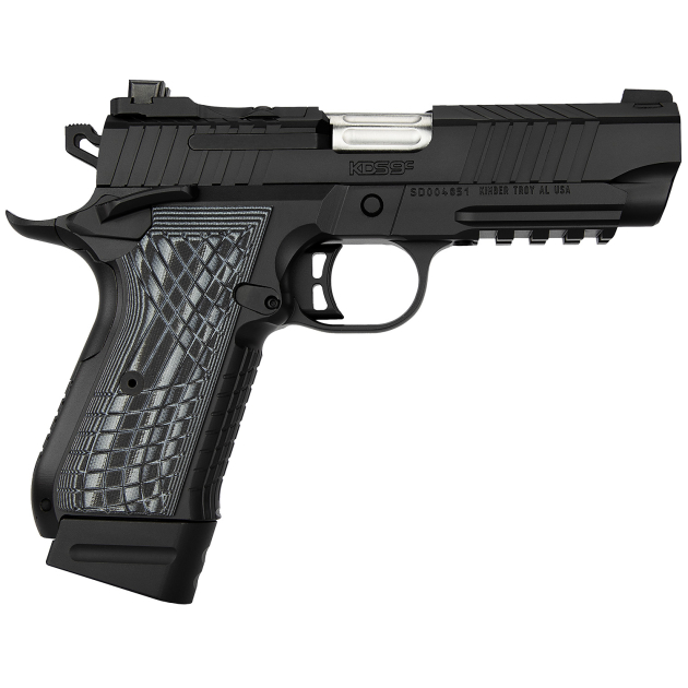 Kimber Mfg.,inc 3100014 KDS9C Rail 9mm 15+1 18+1 4.09" KimPro Black Front and Rear Serrations Stainless Steel G-10 Grip