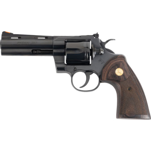 COLT PYTHON 357MAG 4.25" - BLUED WALNUT W/GOLD MEDALLION