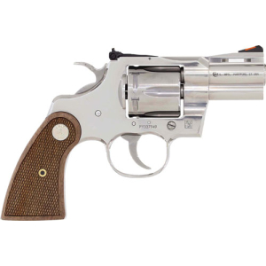 COLT PYTHON 357MAG 2.5" SS - ADJ SIGHT WALNUT MEDALLION GRP - Image 2