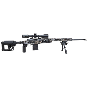 Howa HCRA308SKY M1500 APC Chassis 308 Win 24" Heavy Barrel 10+1 (3), Kryptek Skyfall Camo, Luth-AR MBA-4 Stock with Aluminum Chassis, 4-16x50 Scope, Bipod & 2 Grips