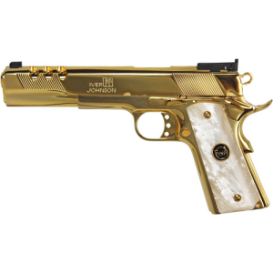 IVER JOHNSON EAGLE XL PORTED - 45ACP 6" 24K GOLD WHITE PEARL - Image 2