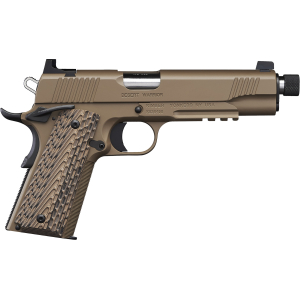 Kimber Mfg.,inc 3000237 Desert Warrior TFS 45 ACP 7+1 5.50" Front Serrations Steel Slide Desert Tan KimPro II G-10 Grip