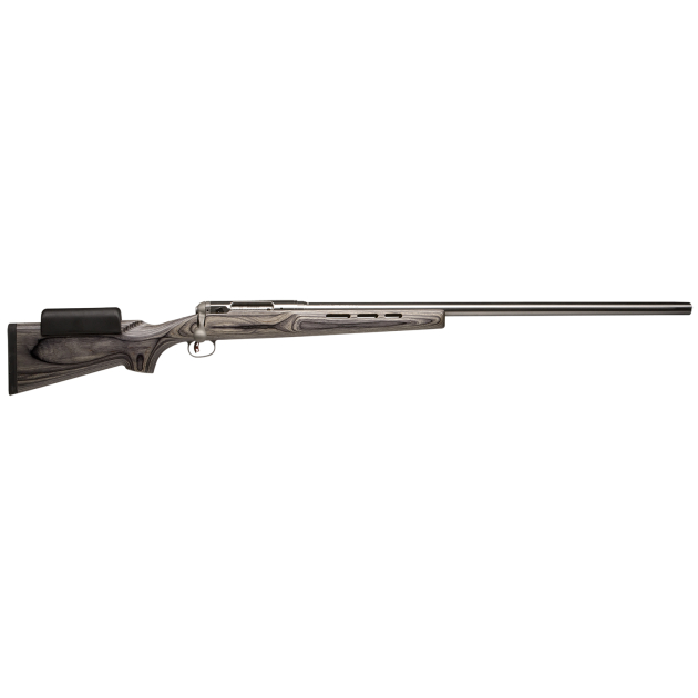 Savage Arms 18890 12 F/TR 223 Rem Caliber with 1rd Capacity, 30" 1:7" Twist Barrel, Matte Stainless Metal Finish & Gray Laminate Stock Right Hand (Full Size)