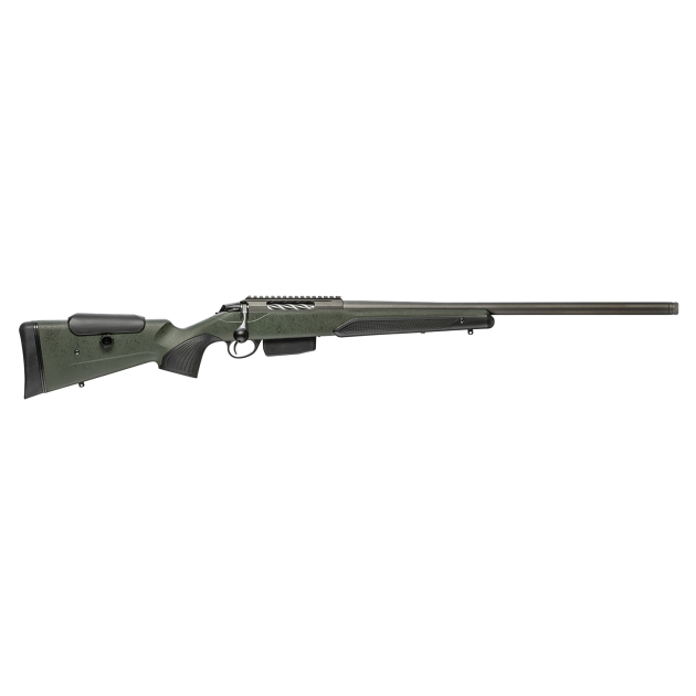 Tikka JRTXRSV382 T3x Super Varmint 6.5 Creedmoor 5+1 23.70" Barrel, Tungsten Cerakote Metal Finish, Black Webbed Green Roughtech Stock