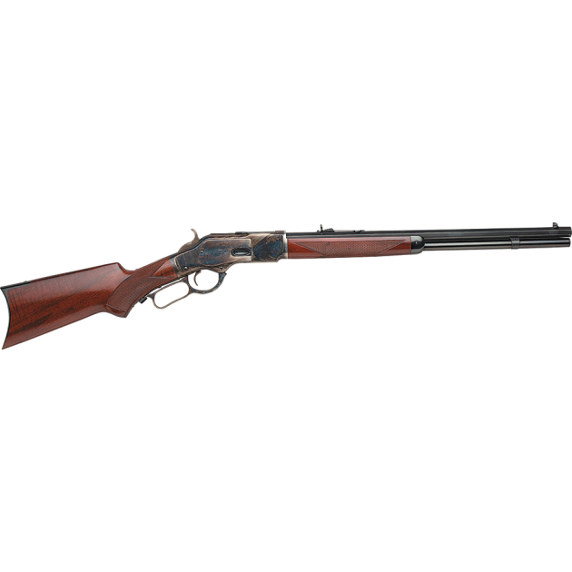Taylors & Company 550181 1873 Taylor's Trapper Lever Action 357 Mag Caliber with 10+1 Capacity, 18" Blued Octagon Barrel, Color Case Hardened Metal Finish & Walnut Stock Right Hand (Full Size)
