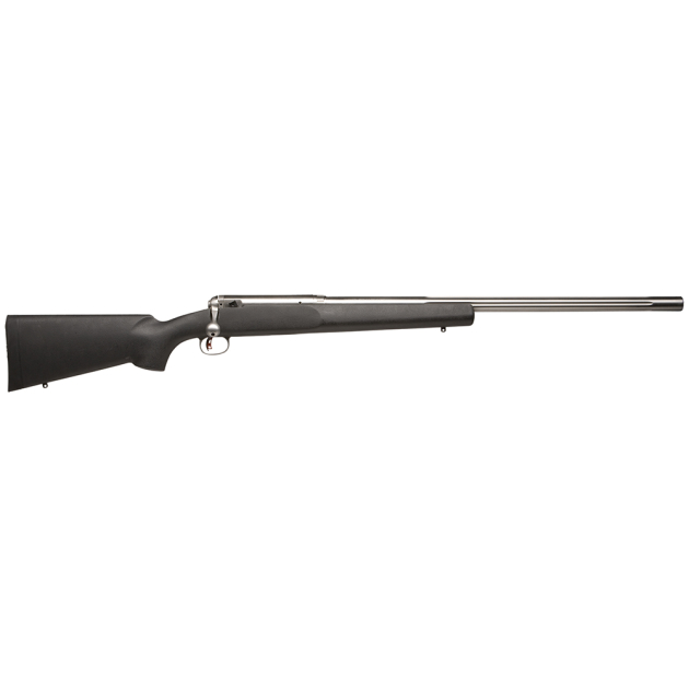 Savage Arms 18144 12 LRPV 223 Rem Caliber with 1rd Capacity, 26" 1:9" Twist Barrel, Matte Stainless Metal Finish & Matte Black Fixed HS Precision with V-Block Stock Right Hand (Full Size)
