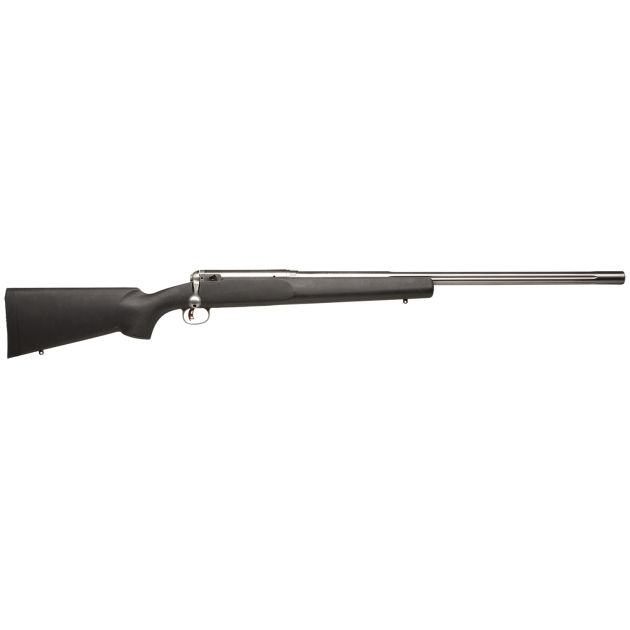 Savage Arms 18146 12 LRPV 204 Ruger Caliber with 1rd Capacity, 26" 1:12" Twist Barrel, Matte Stainless Metal Finish & Matte Black Fixed HS Precision with V-Block Stock Right Hand (Full Size)