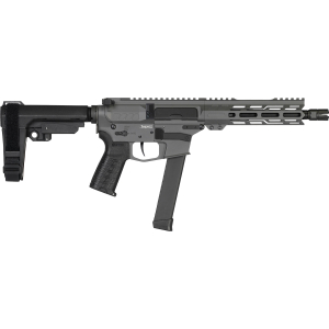 CMMG 99A3B0FTNG Banshee MKGS 9mm Luger 33+1 8" Black Nitride Medium Taper Threaded Barrel, EML 7" M-LOK Handguards, Tungsten Cerakote Aluminum Picatinny Rail Receiver, CMMG Zeroed Grips