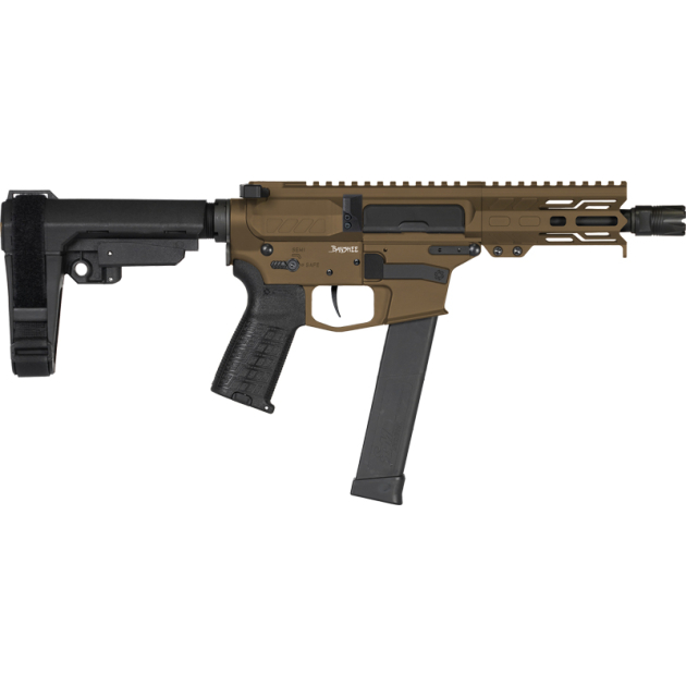 CMMG PISTOL BANSHEE MKG 45ACP - 5" 13RD W/ RIP BRACE BRONZE