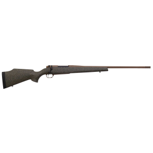 Weatherby MWL01N65RWR6B Mark V Weathermark LT 6.5 Wthby RPM 4+1 24" Barrel/Rec. w/Flat Dark Earth Cerakote Finish, Flat Dark Earth Speckled Green Fixed Monte Carlo Fiberglass Stock