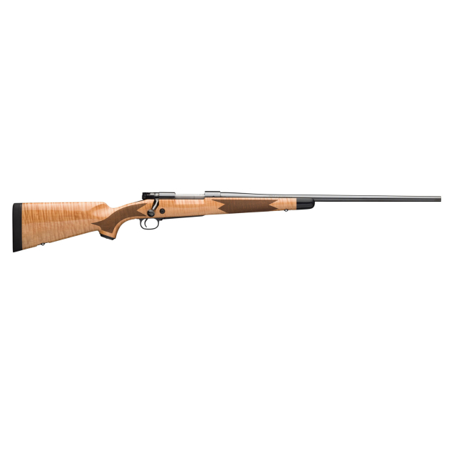 Winchester Repeating Arms 535218289 Model 70 Super Grade 6.5 Creedmoor Caliber with 5+1 Capacity, 22" Barrel, High Polished Blued Metal Finish & Gloss AAA Maple Stock Right Hand (Full Size)