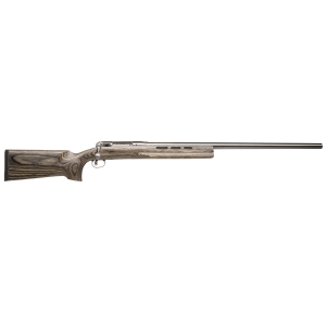 Savage Arms 18615 12 Benchrest 308 Win Caliber with 1rd Capacity, 29" 1:12" Twist Barrel, Matte Stainless Metal Finish & Gray Laminate Stock Right Hand (Full Size)