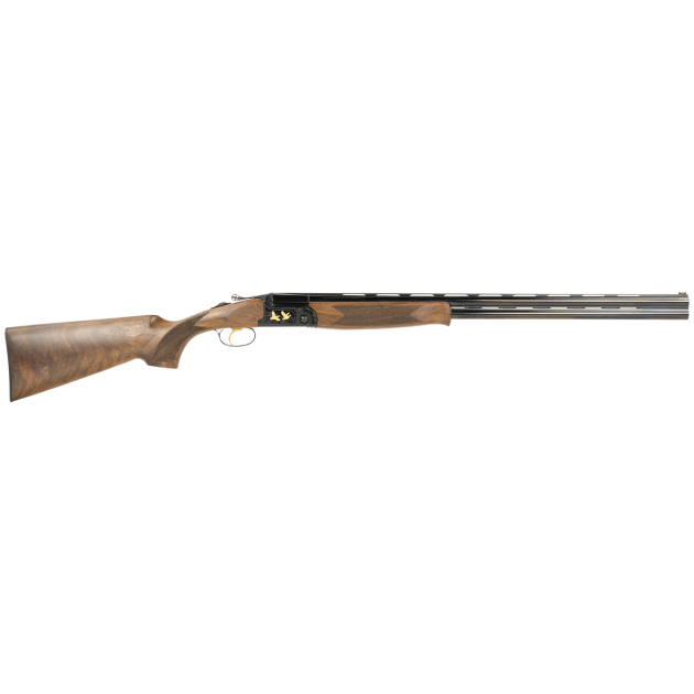 F.A.I.R. FRSLX600BL1628 SLX 600  16 Gauge 2.75" 2rd 28" O/U, Black Barrel/Gold Inlay Engraved Rec, Walnut Furniture, Fiber Optic Sight, Technichoke XP50 Chokes