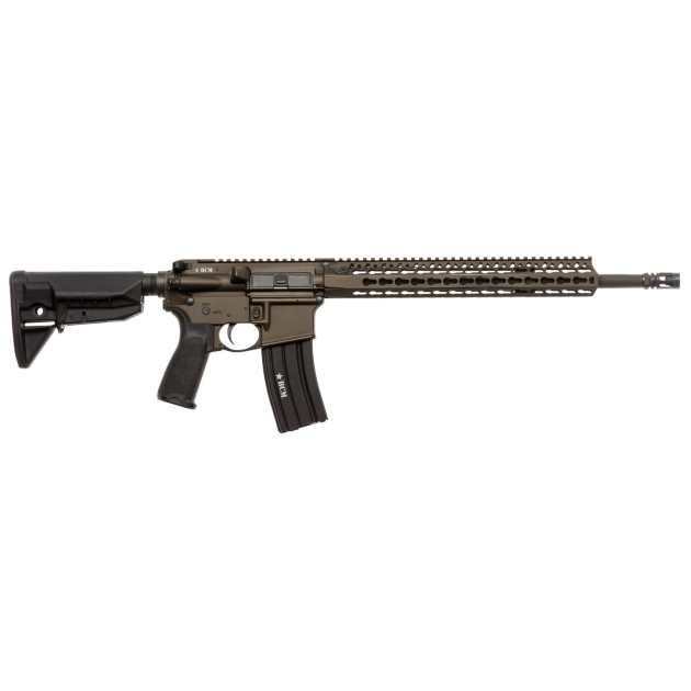 BCM 750790BRZ RECCE-16 KMR-A 223 Rem,5.56x45mm NATO 16" 30+1 Bronze Cerakote, Black Manganese Phosphate, 6 Position Stock Black Bravo Mod 3 Grip