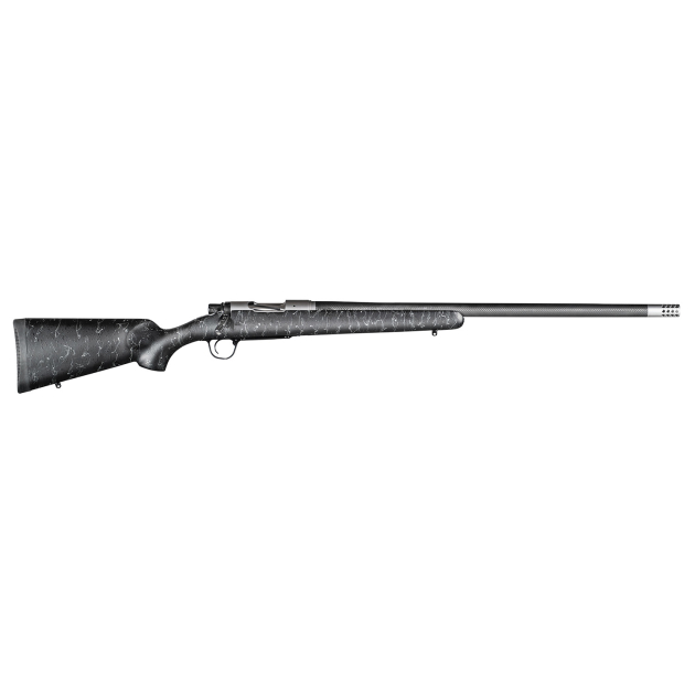 Christensen Arms CA10299414411 Ridgeline  308 Win 4+1 24" Carbon Fiber/Threaded Barrel, Tungsten Gray Cerakote, Black with Gray Webbing Stock