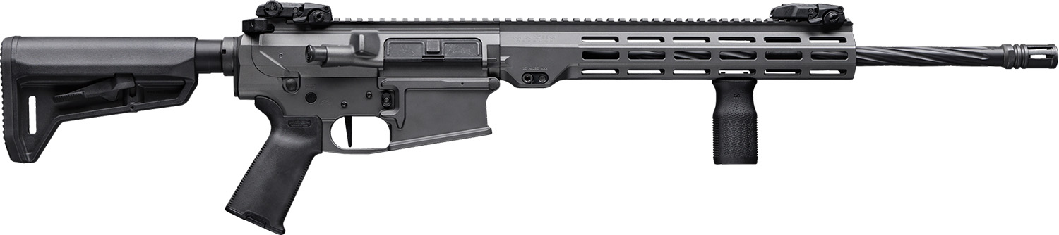 Maxim Defense MXM49685 MD10 L 308 Win 20+1 16" Fluted Barrel, Black Cerakote Finish, M-LOK Handguard, Magpul Furniture, SL-K Stock, MVG Grip, MBUS Sights, Blackout Defense Flat Trigger