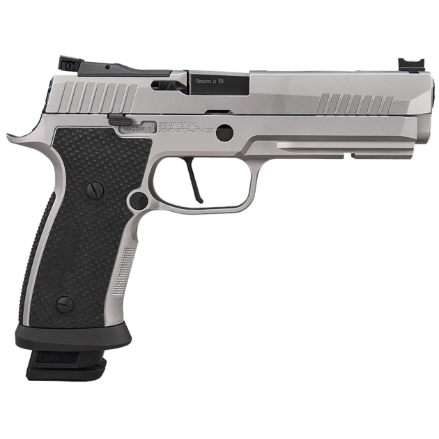 Sig Sauer 320SXG59STAS10 P320 Full Size Frame 9mm Luger 10+1 5" Optic Ready Stainless Steel Slide Black LOK Grip