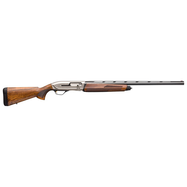 Browning 011744304 Maxus II Ultimate 12 Gauge 3" Chamber 4+1 (2.75") 28" Gloss Blued Vent Rib Barrel, Matte Nickel Rec, Grade III Gloss Walnut Furniture, LPA Fiber Optic Sight, 3 Chokes