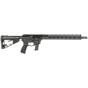 Wilson Combat TRAR9GB91610 AR9G Carbine 9mm Luger 17+1 16" Black Match Grade Threaded Barrel, Black Armor-Tuff Aluminum Receiver, M-LOK Handguard, Black Synthetic Rogers Super-Stoc w/Cam-Lock Stock