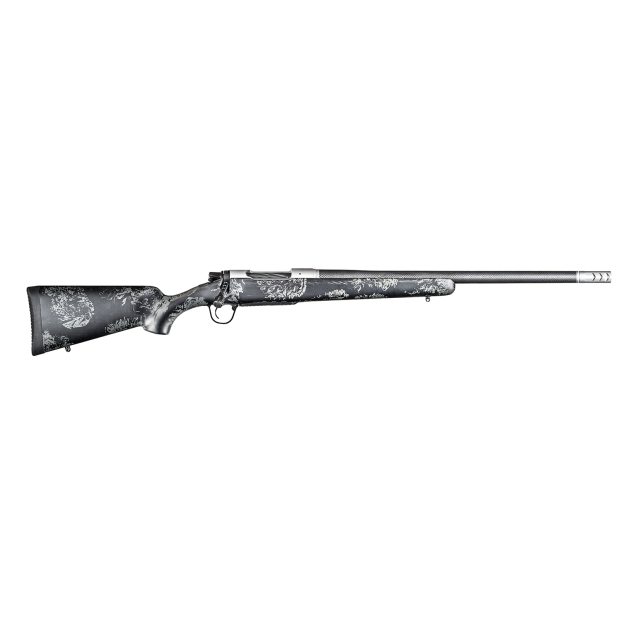 Christensen Arms 8010631300 Ridgeline FFT 6.8 Western 3+1 20" Carbon Fiber/Threaded Barrel, Stainless Steel, Black with Gray Accents Stock