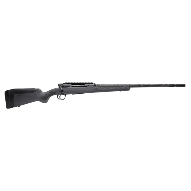 Savage Arms 57898 Impulse Mountain Hunter 270 Win 4+1 22" Threaded Proof Research Carbon Fiber Barrel, Gray AccuStock with Black Rubber Cheek Piece and Grips