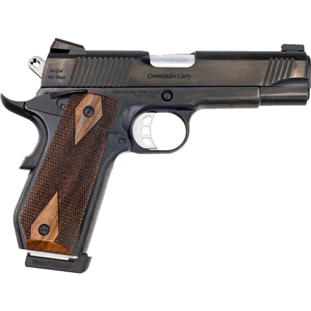 TYLER GUNWORKS 1911 COMMANDER - 45ACP 4.25" 8RD BLUED BOBTAIL