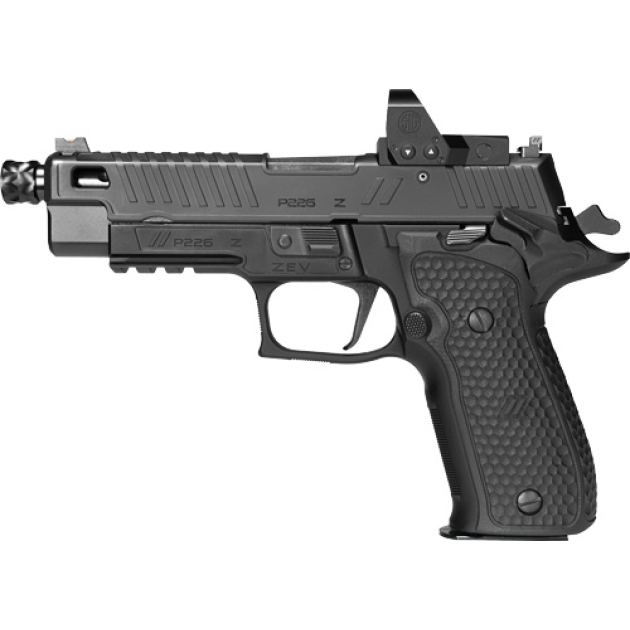 SIG P226 ZEV 9MM SAO 4.9" - THREADED (3)15RD ROMEO1PRO G10