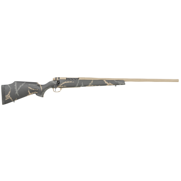 Weatherby MAM05N65CMR6B Mark V Accumark LTD 6.5 Creedmoor 4+1 22" Barrel, Burnt Bronze Cerakote Finish, Gray/Brown Accent Black Fixed Monte Carlo Stock