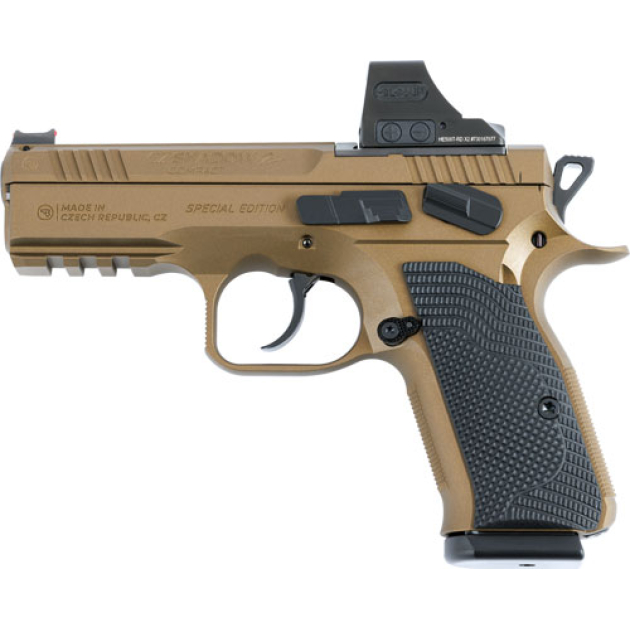 CZ SHADOW 2 COMPACT OR 9MM - BURNT BRONZE W/HOLOSUN 508T-RD