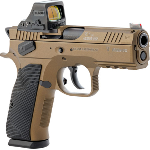 CZ SHADOW 2 COMPACT OR 9MM - BURNT BRONZE W/HOLOSUN 508T-RD - Image 3