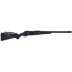 Fierce Firearms ROGM308WIN20BP Mini Rogue  308 Win 4+1 20" Hand Lapped/Match Grade Barrel, Black Cerakote Steel Receiver, Purple Camo Mini Rogue w/Adj Comb & Picatinny Rail Carbon Fiber Stock