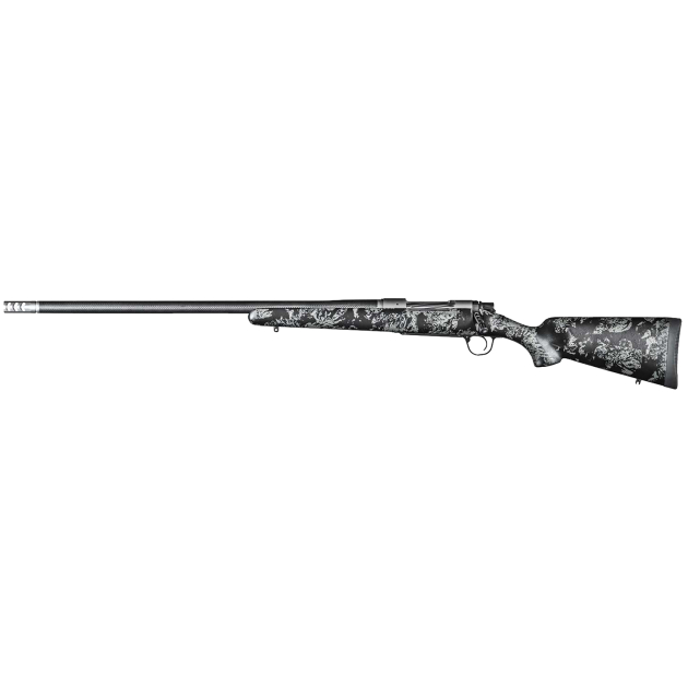 Christensen Arms 8010632000 Ridgeline FFT 7mm PRC 3+1 22" Carbon Fiber/Threaded Barrel, Stainless Steel Cerakote Rec, Black with Gray Accents Stock (Left Hand)