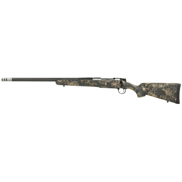 Christensen Arms 8010617500 Ridgeline FFT 7mm-08 Rem 4+1 20" Carbon Fiber Threaded Barrel, Stainless Steel, Green with Black/Tan Accents, Stock, Left Hand